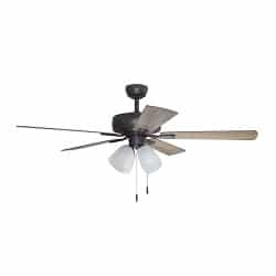 Harbor Breeze Grace Bay 52-in Bronze LED Indoor Ceiling Fan with Light