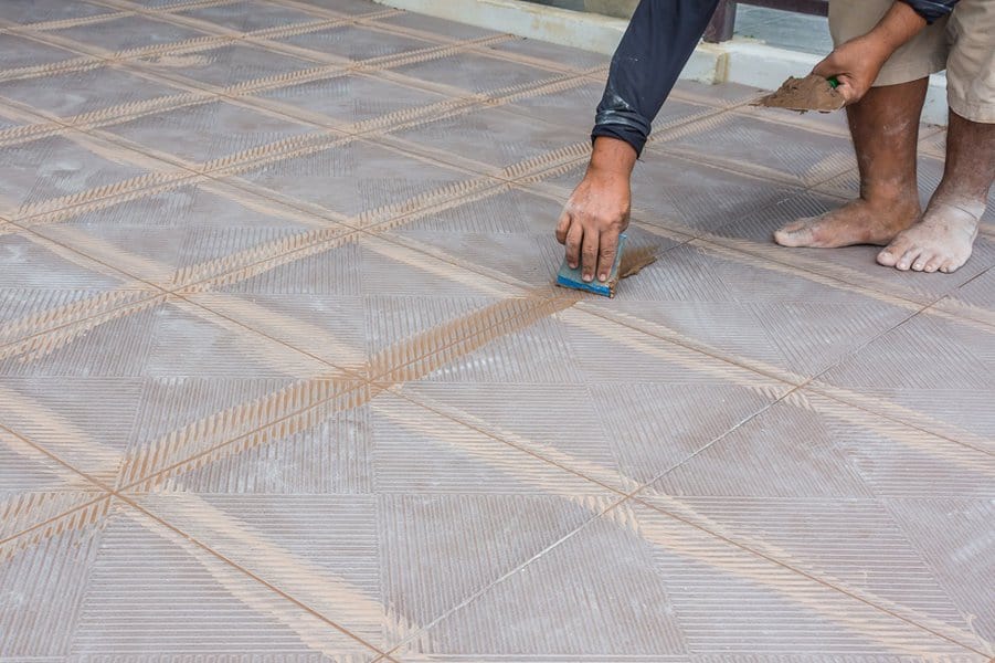 Brown Color Grout To Use With Gray Tile