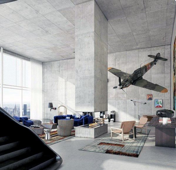 concrete-ultimate-bachelor-pad-designs