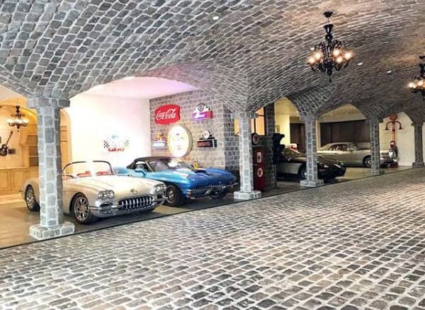 underground-dream-garage-with-stone-ceiling-and-flooring