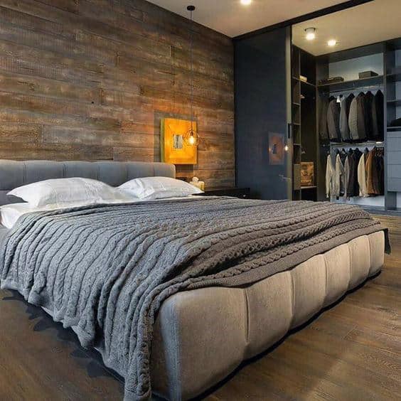 unique-bedroom-with-attached-open-closet-door-design