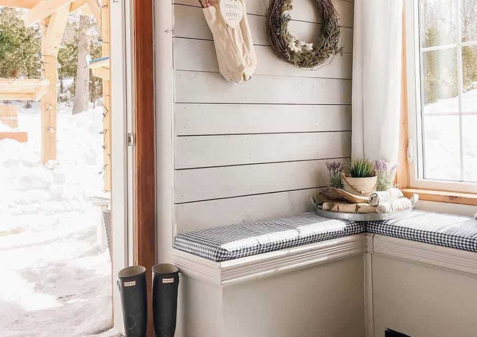 Bench Small Entryway Ideas Homesweetlakehouse