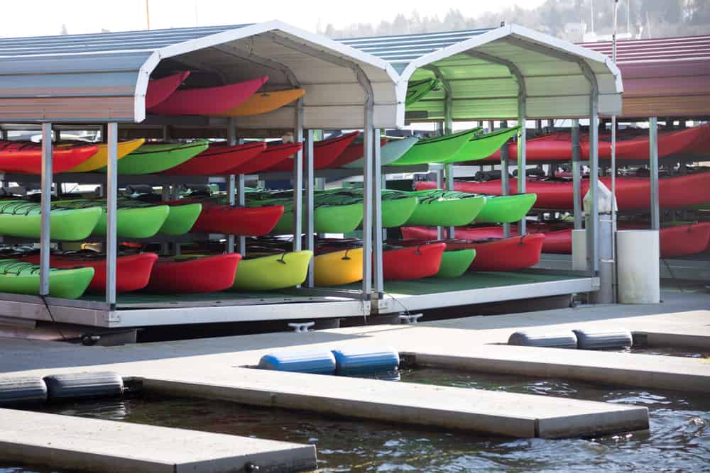 Dock Kayak Storage Ideas