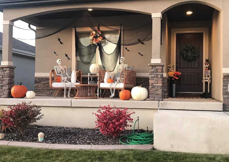 Halloween Front Porch Decorating Ideas Alyadairdesign