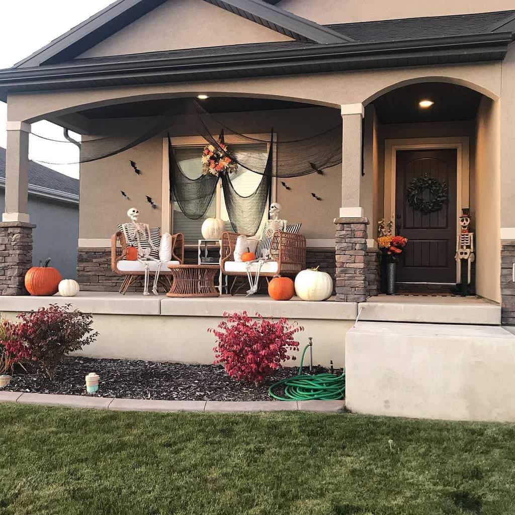 Halloween Front Porch Decorating Ideas Alyadairdesign