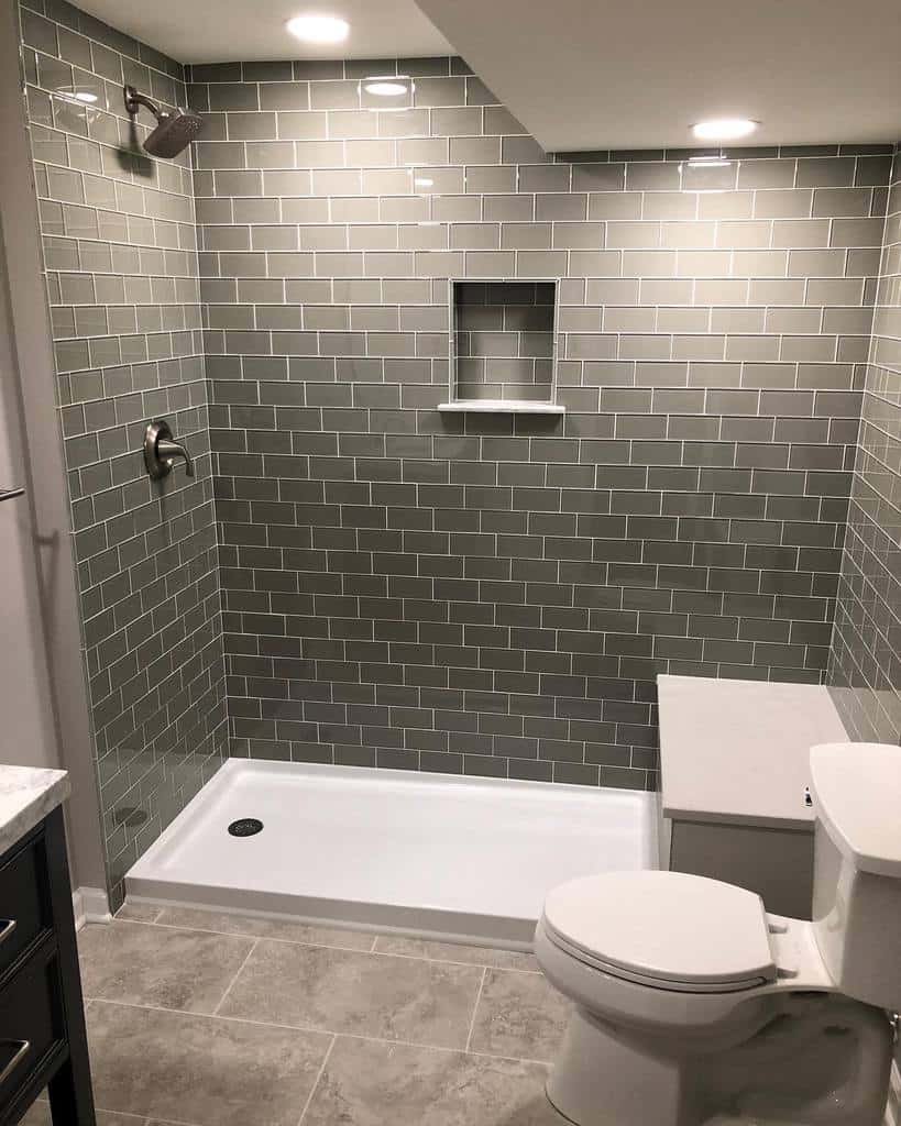 Simple Doorless Walk In Shower Ideas Kc Bathroomremodeling