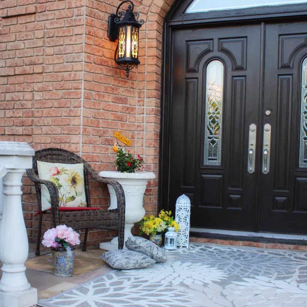 Small Front Porch Decorating Ideas Mays Creations