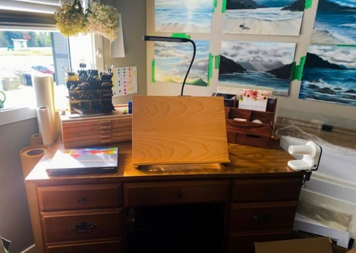 Desk Art Studio Ideas Northcoastbcartist