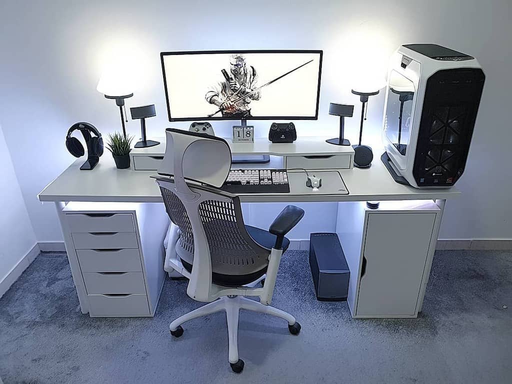 Drawer Gaming Desk Ideas Xsarz