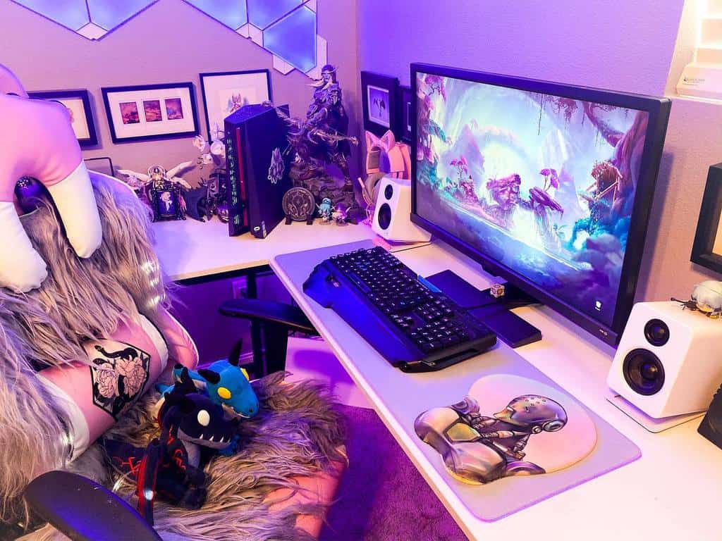 Girl Gaming Desk Ideas Lady Alvitr