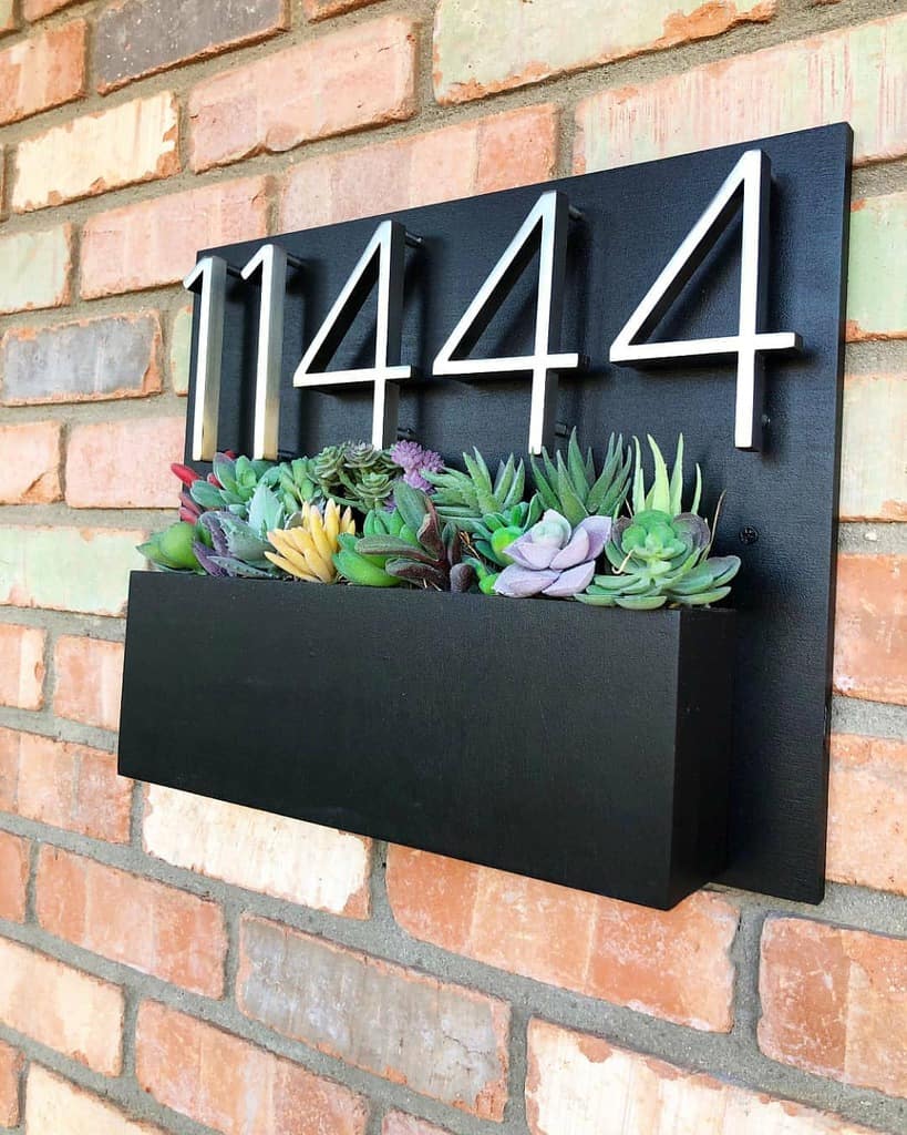 House Number Ideas With Planter Theaddressplanter