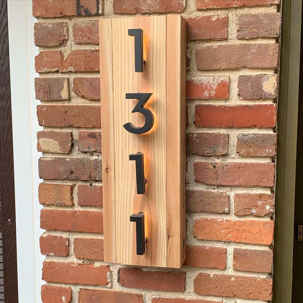 Illuminated House Number Ideas Benbunton