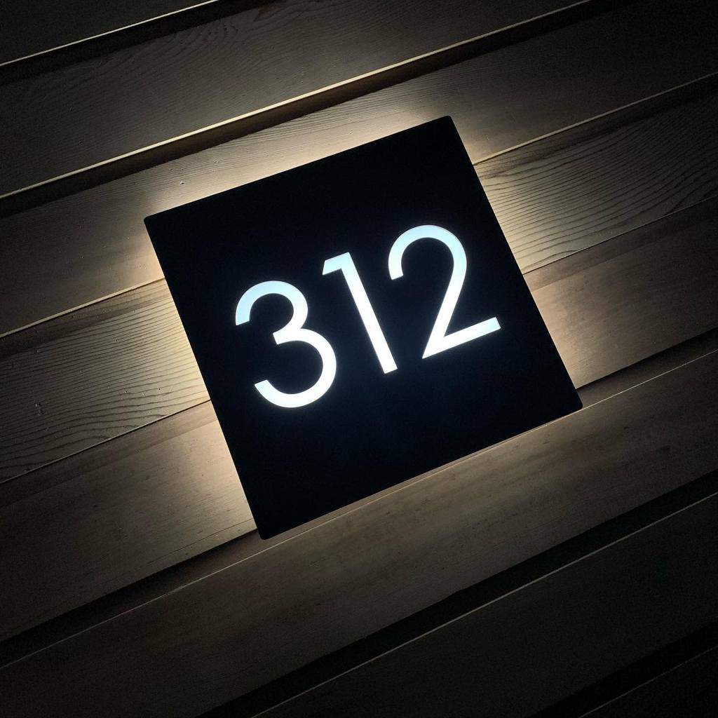 Illuminated House Number Ideas Kreativ Designco