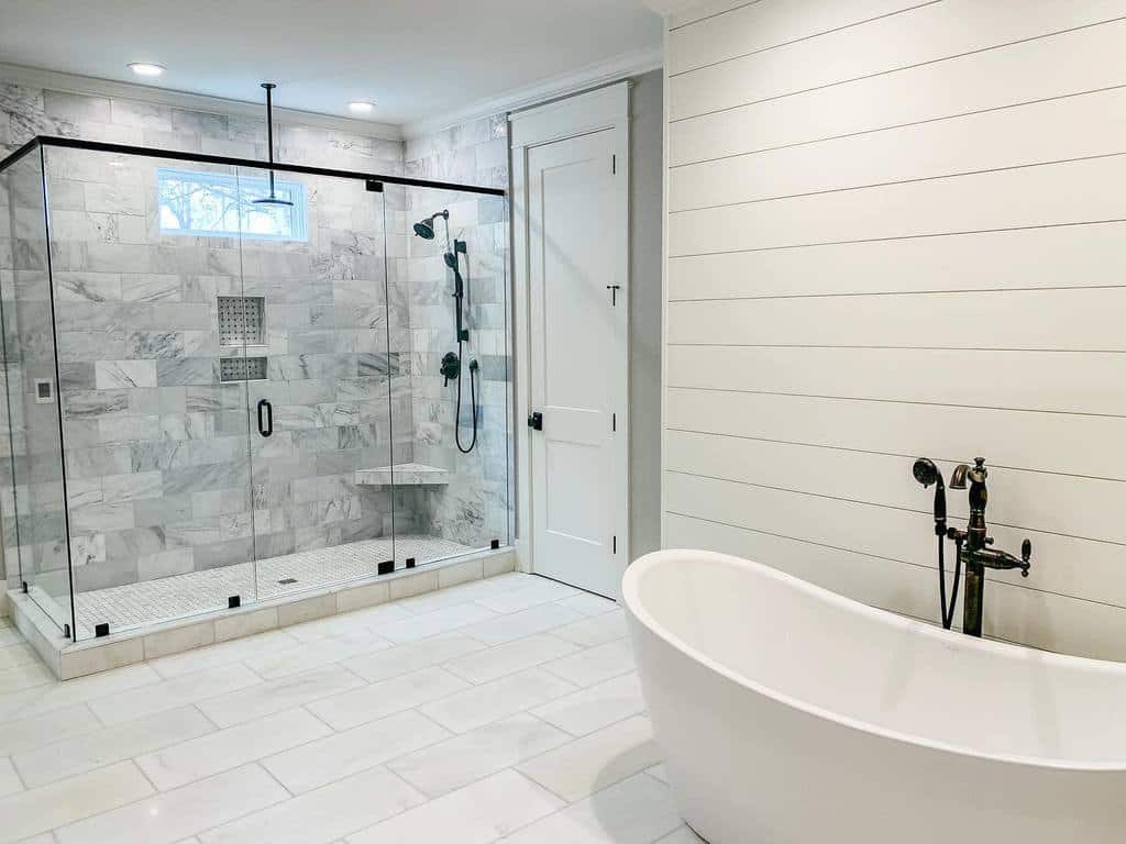 Marble Wet Room Ideas Squiresfarmhouseliving