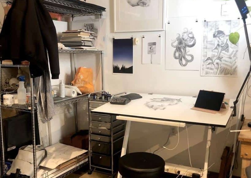 Small Art Studio Ideas Christinajamesart