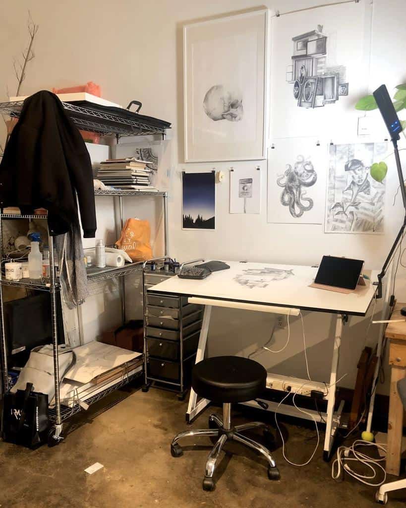 Small Art Studio Ideas Christinajamesart