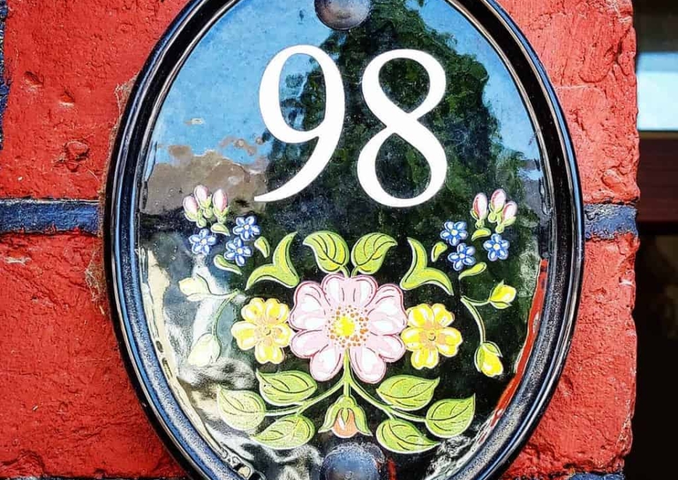 Stone Ceramics Tiles House Number Ideas Claudius Michaelis