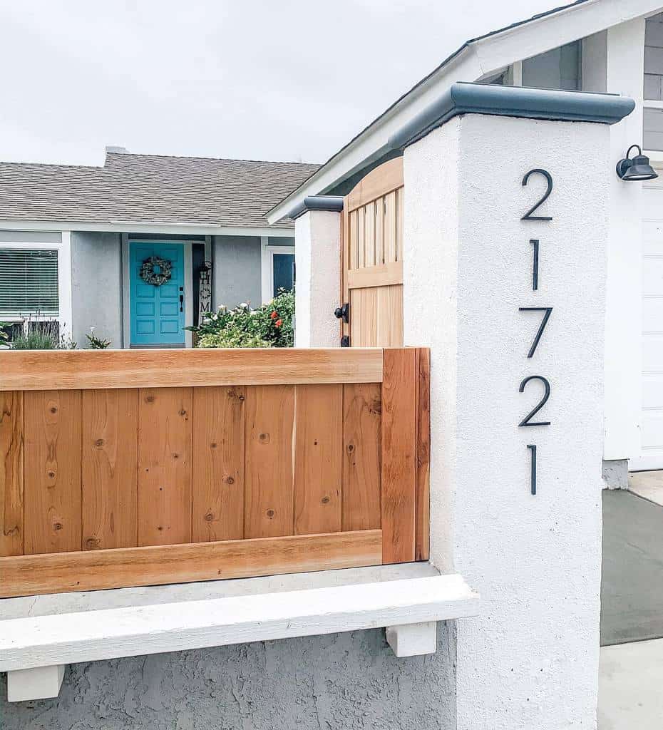 Wall Or Fence House Number Ideas Faith Hope Home