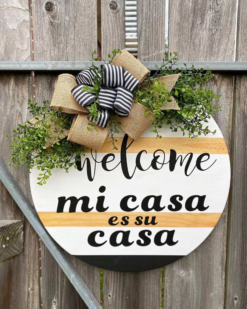 Welcome Wood Sign Ideas Heartofleaves