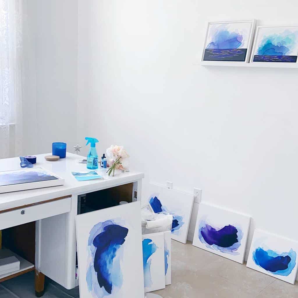 White Art Studio Ideas Artbyisla