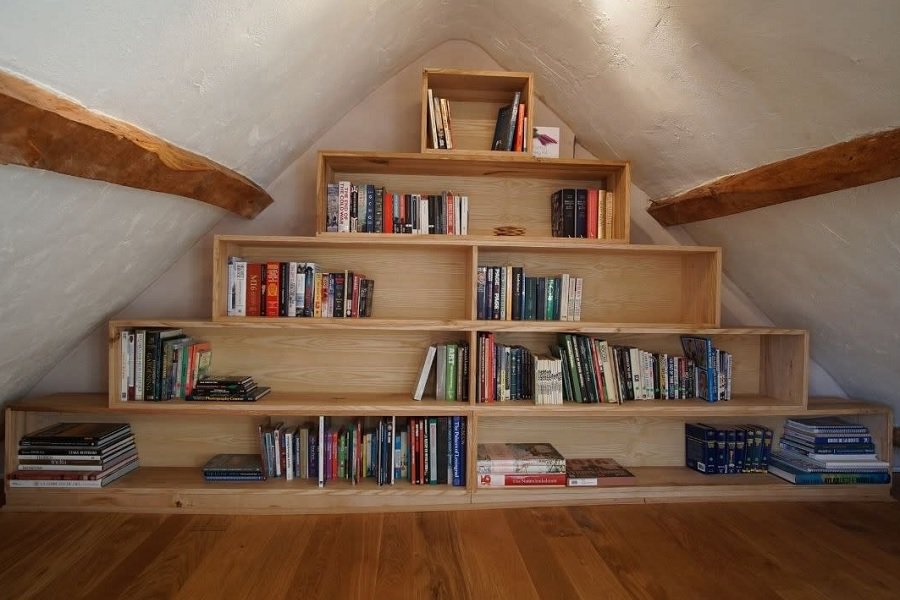 Attic book storage