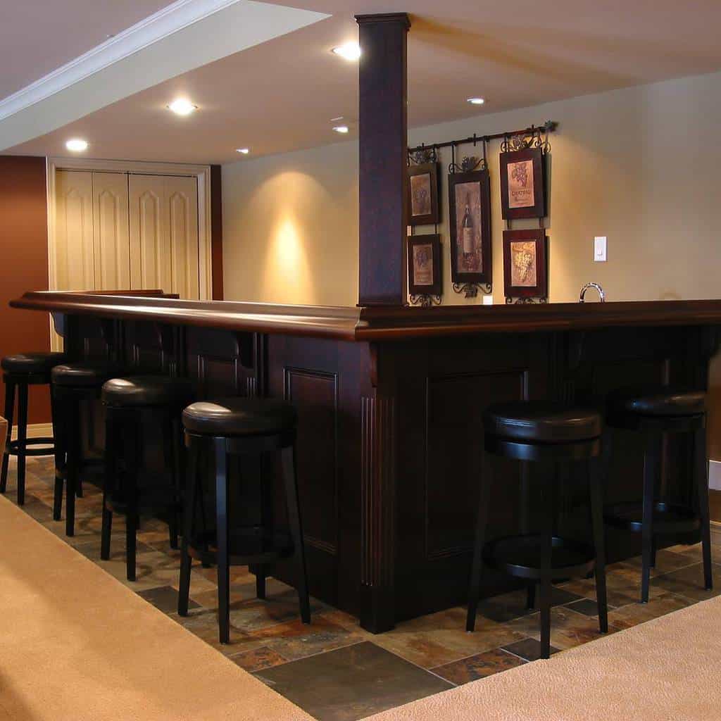 Modern Basement Bar Ideas -harvest_treasures