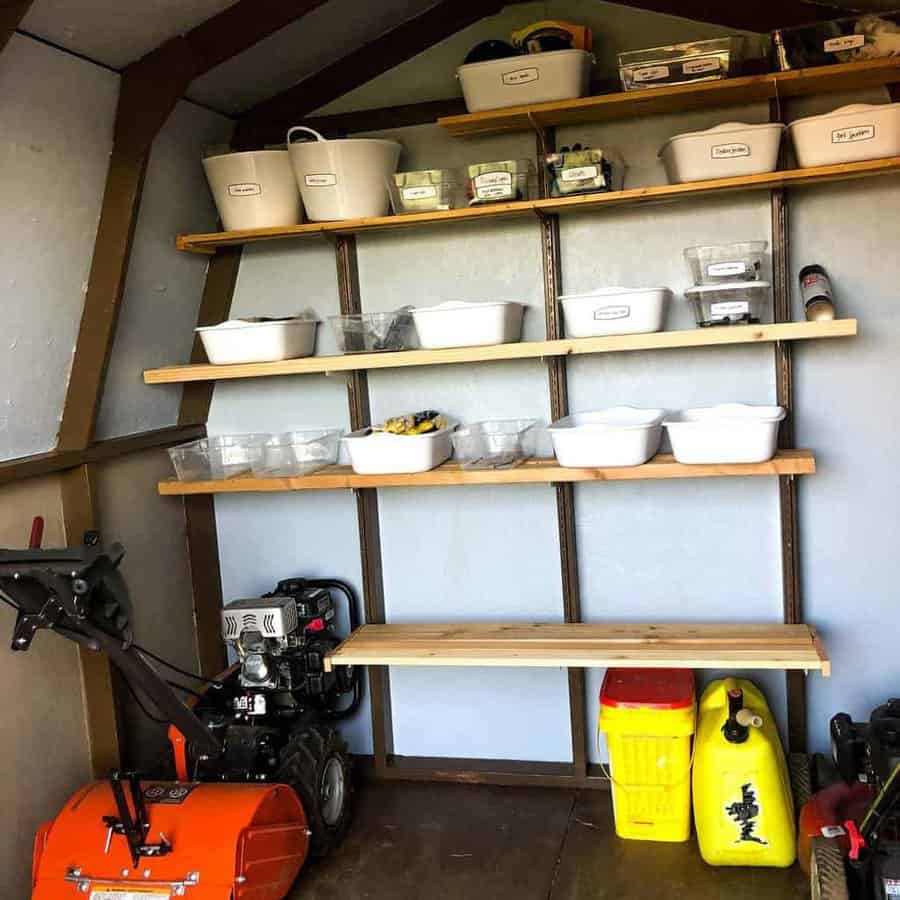 Shelves Shed Storage Ideas Love Create Thrive