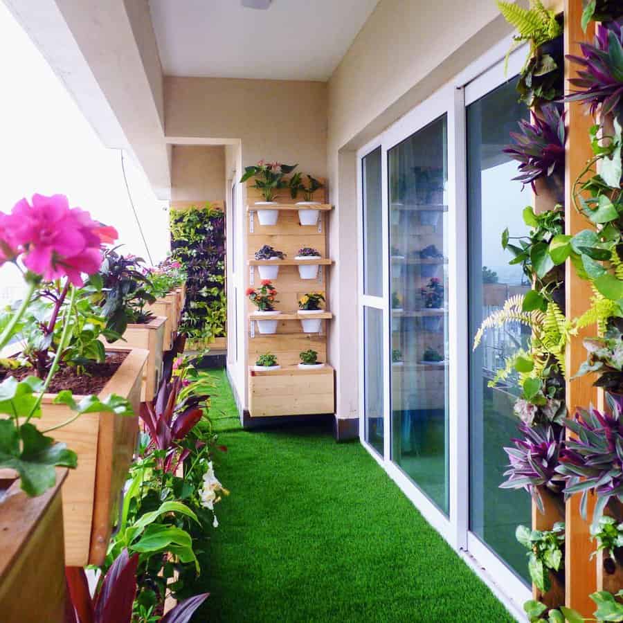 Artificial Grass Small Balcony Ideas Xanadu Organic Gardens