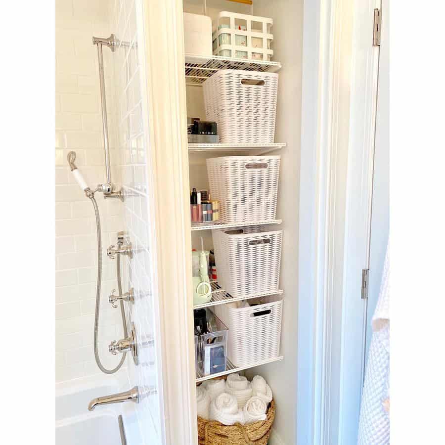 Bathroom Closet Organized Ideas Mghomeorganizing