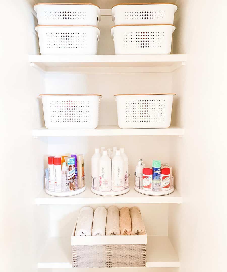 Bathroom Closet Shelves Ideas Organize Prioritize