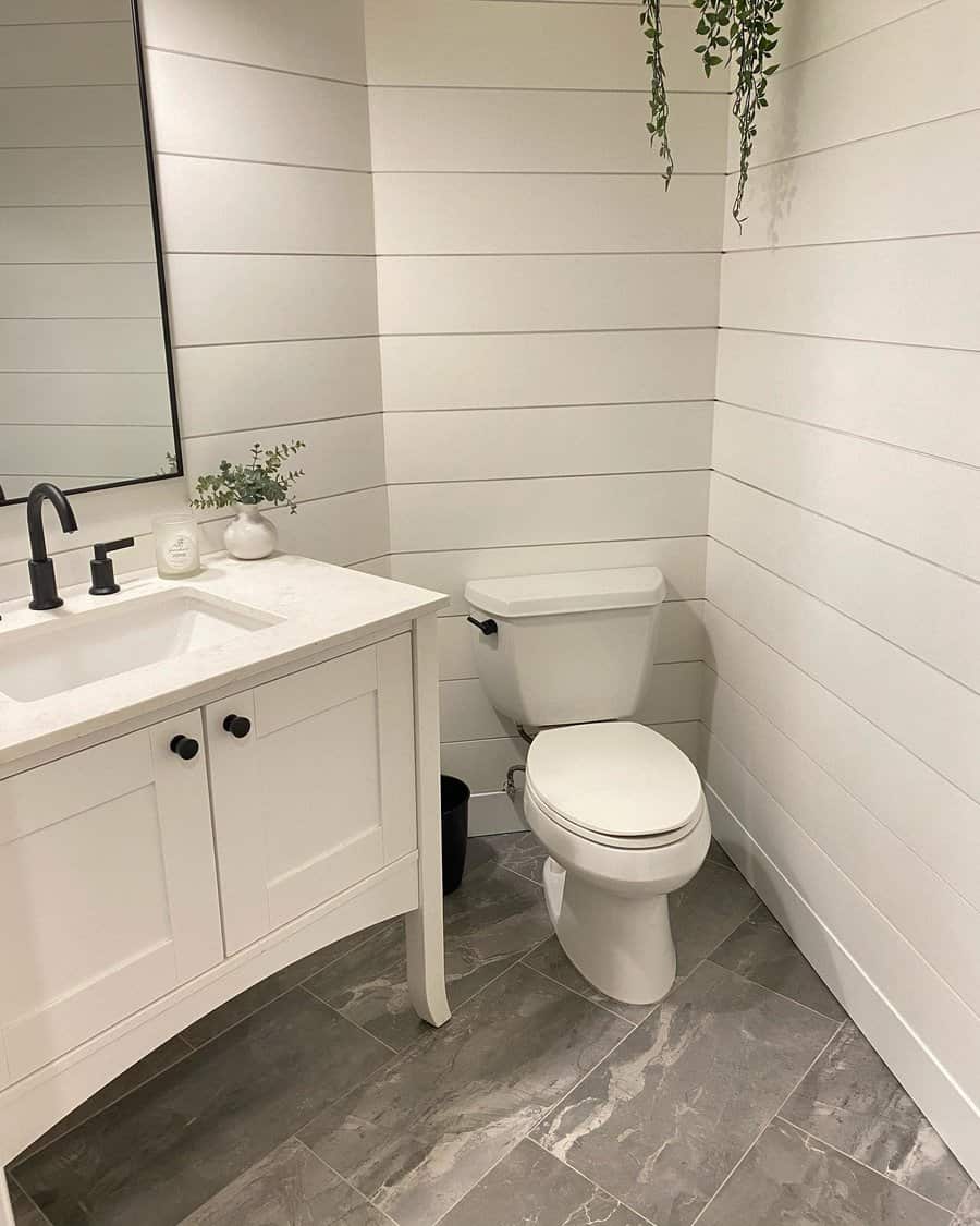 Bathroom Shiplap Wall Ideas Yonagohome