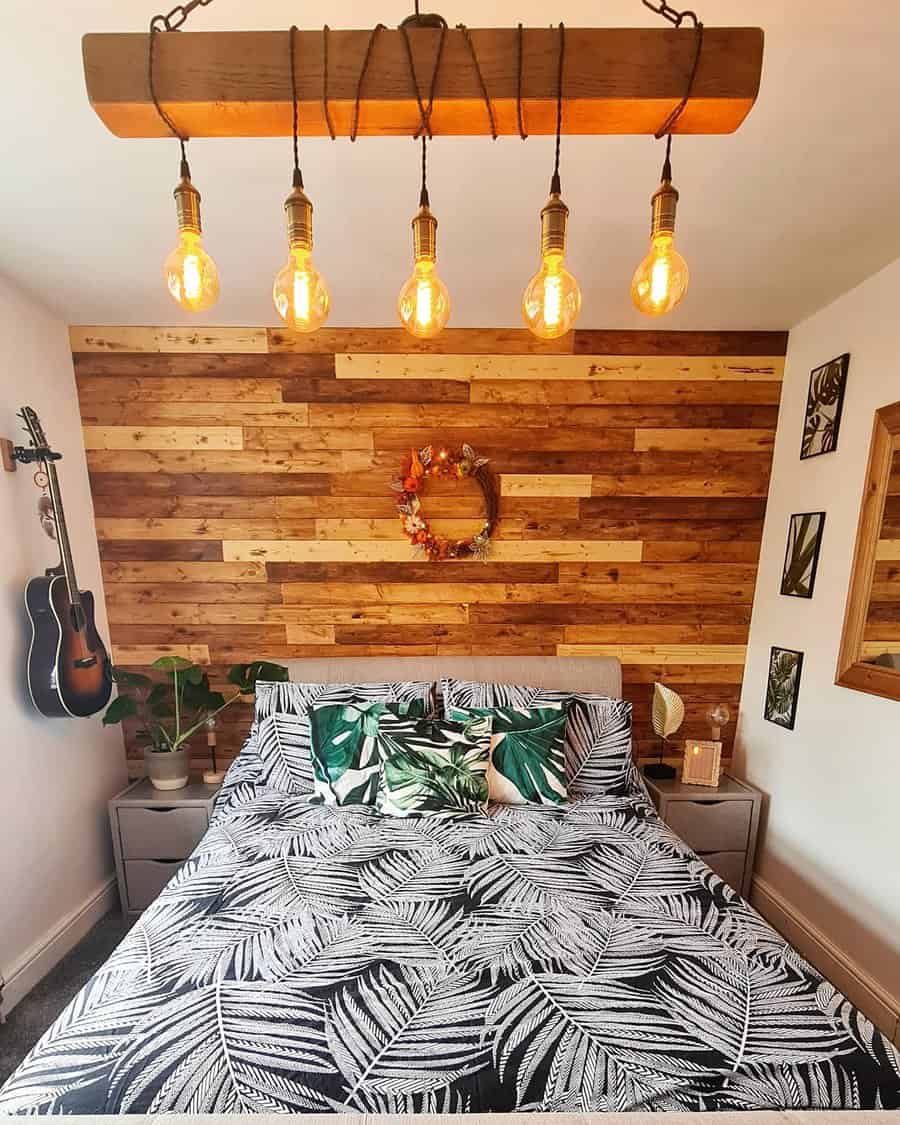 Bedroom Pallet Wall Ideas Ourjourneyat