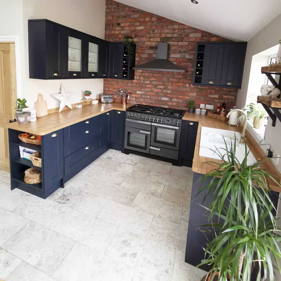 Brick Rustic Kitchen Ideas Thehawkes Victorianrenovation