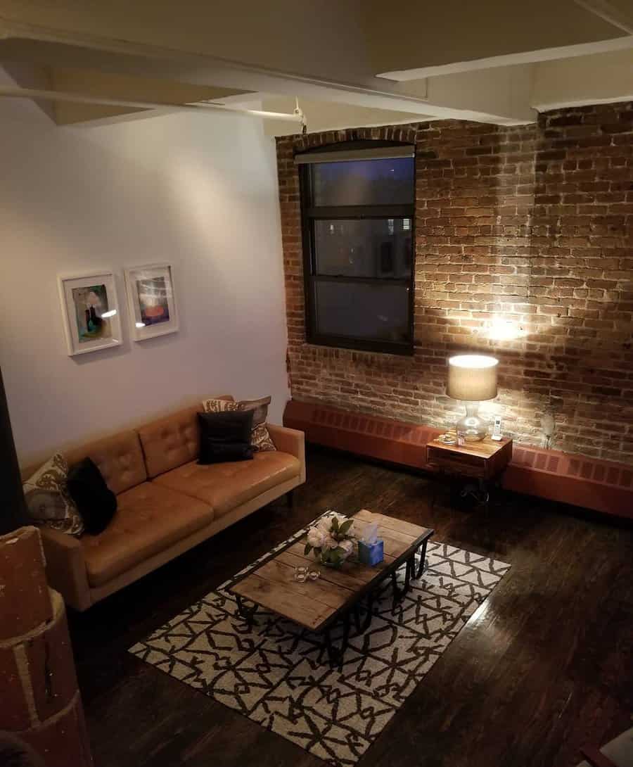 Bricks Industrial Living Room Ideas Parkslopeloft