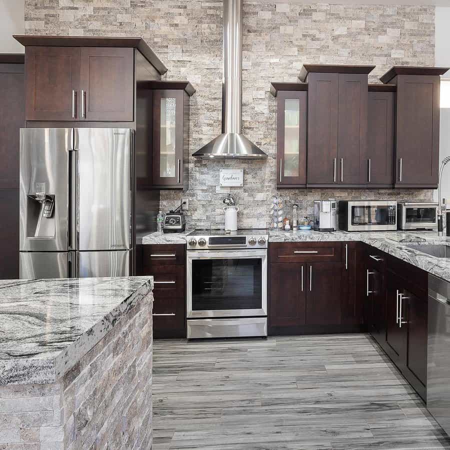 Brown And Gray Kitchen Ideas Cabinetswarehouse