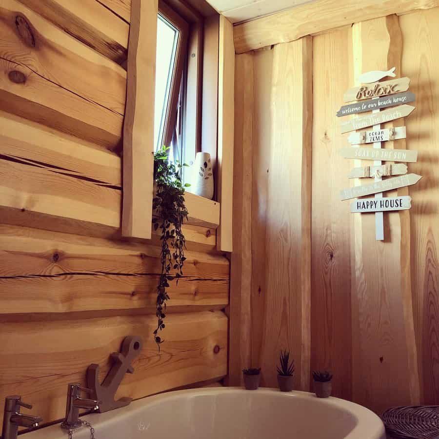 Cabin Rustic Bathroom Freyjas Nest