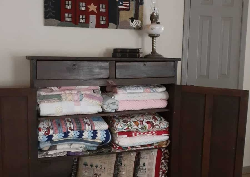 Cabinet Blanket Storage Ideas Finally A Farmgirl