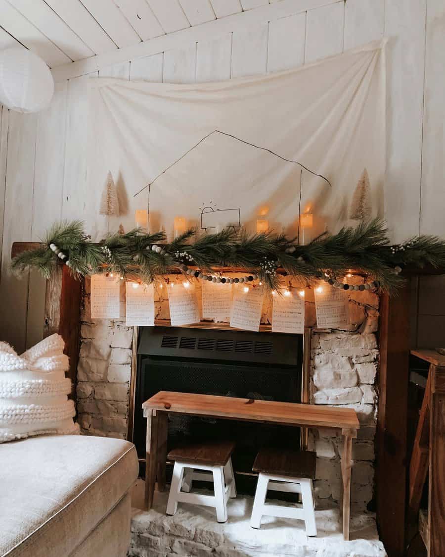 Christmas Fireplace Decor Ideas Thegrayolivebranch