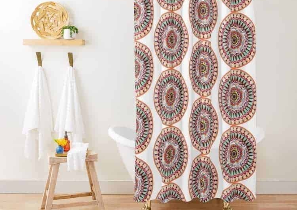 Circle Shower Curtain Ideas Nma Artbrand