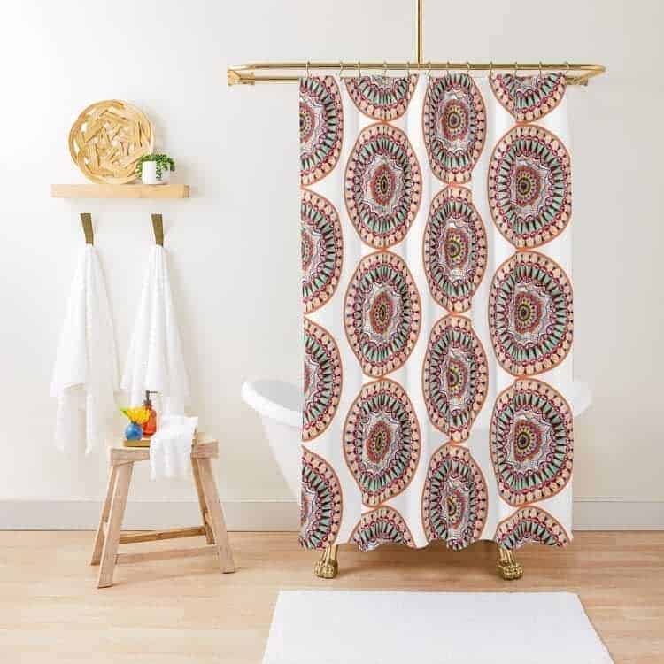 Circle Shower Curtain Ideas Nma Artbrand