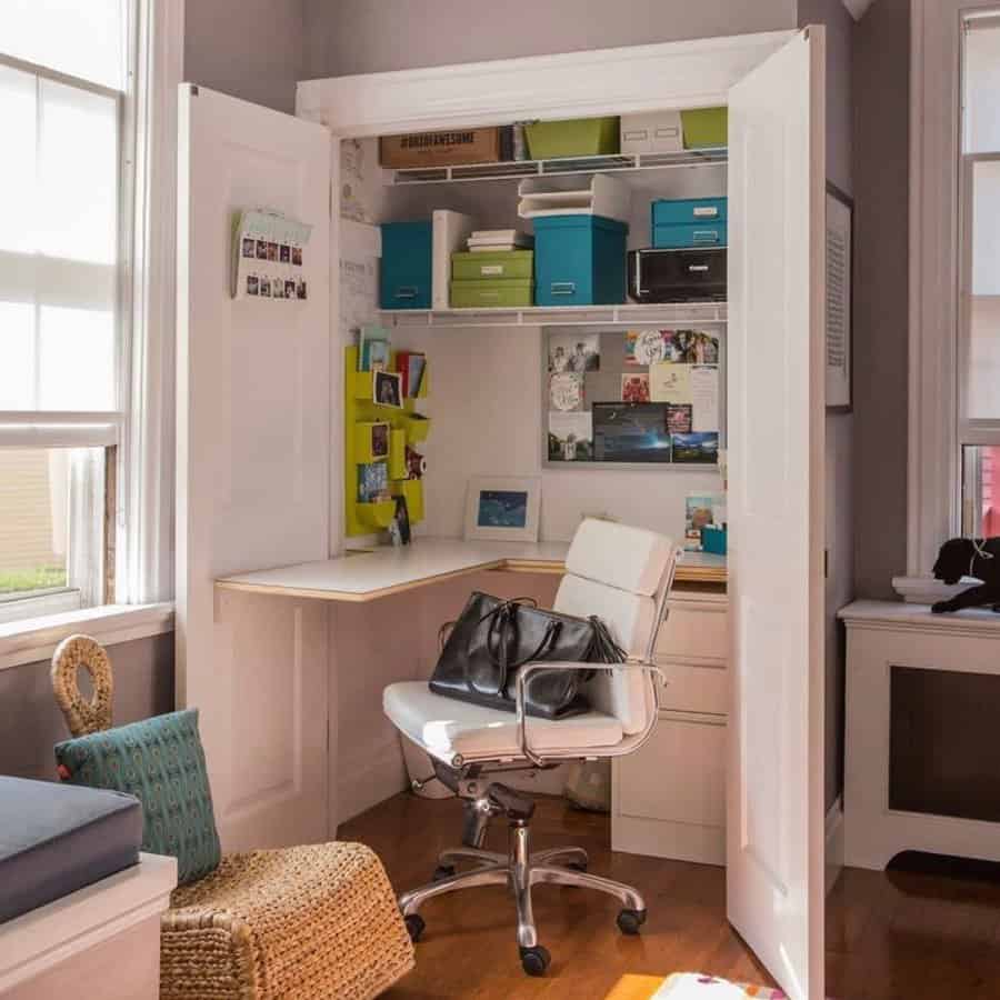 Closet Or Corner Home Office Ideas Dchcontractors