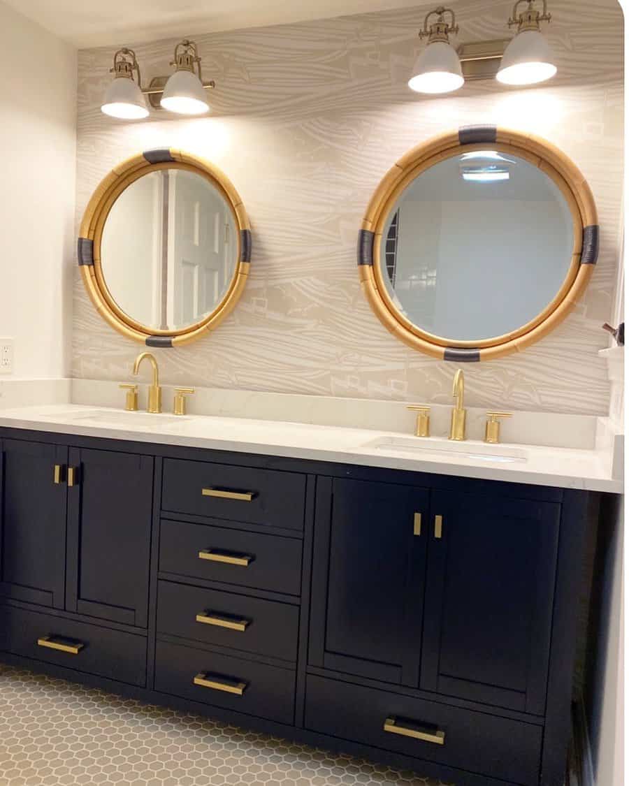 Coastal Bathroom Mirror Ideas Annenelsondesign