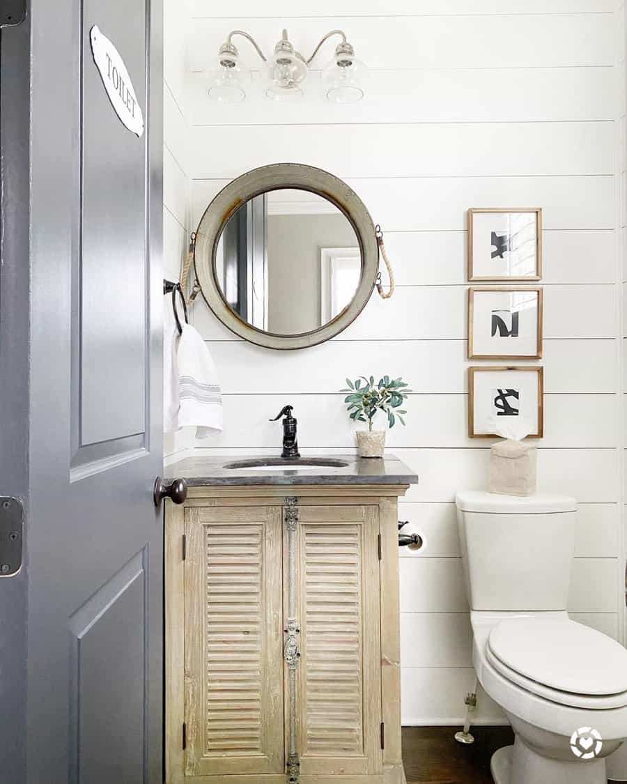 Coastal Farmhouse Bathroom Ideas Linenandbasil