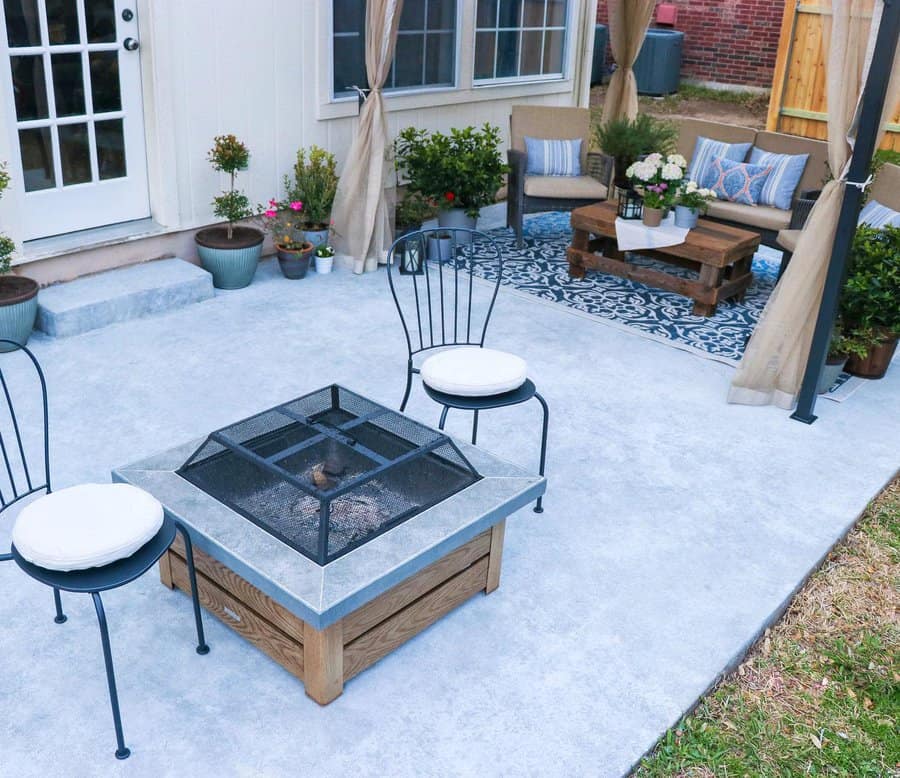 Concrete Cheap Patio Ideas Fabeveryday