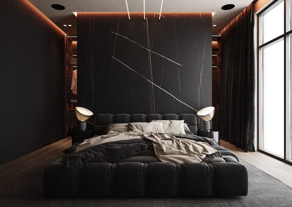 Contemporary Black Bedroom Ideas Evornicoglo Design