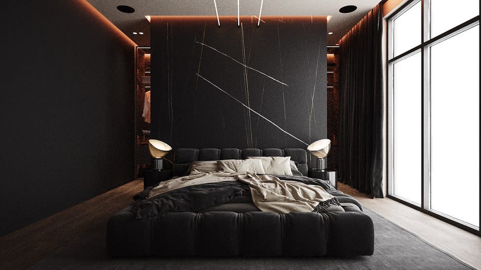 Contemporary Black Bedroom Ideas Evornicoglo Design