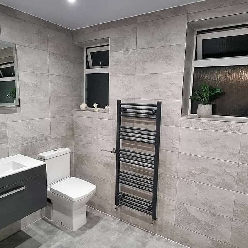 Contemporary Gray Bathroom Ideas Til Duk