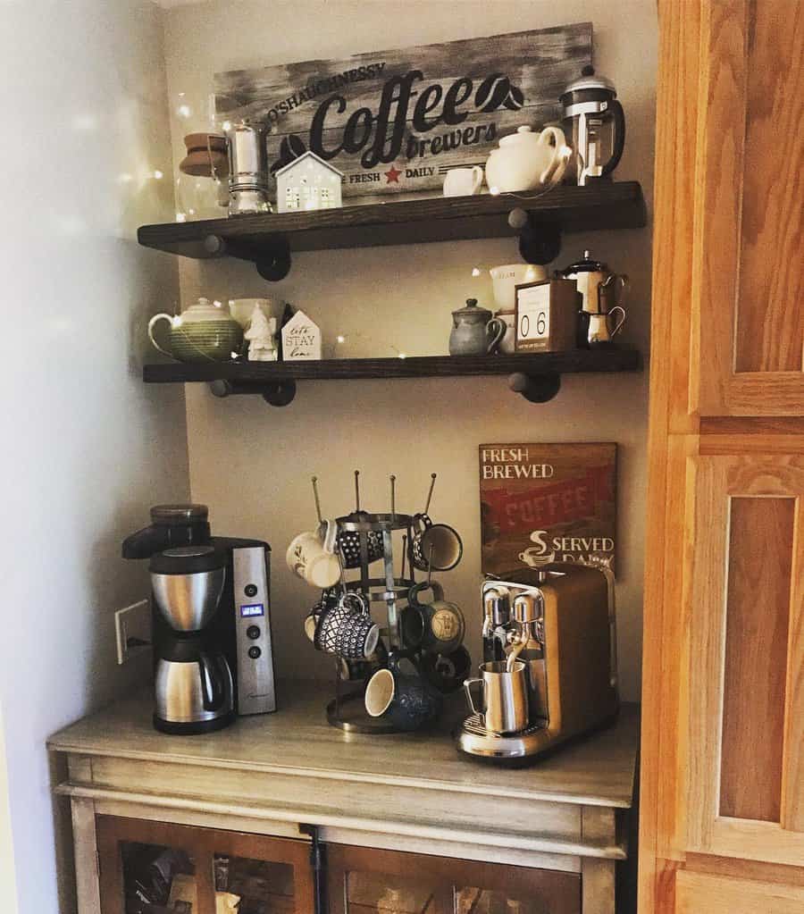 Corner Coffee Station Ideas Julie Oshaughnessy