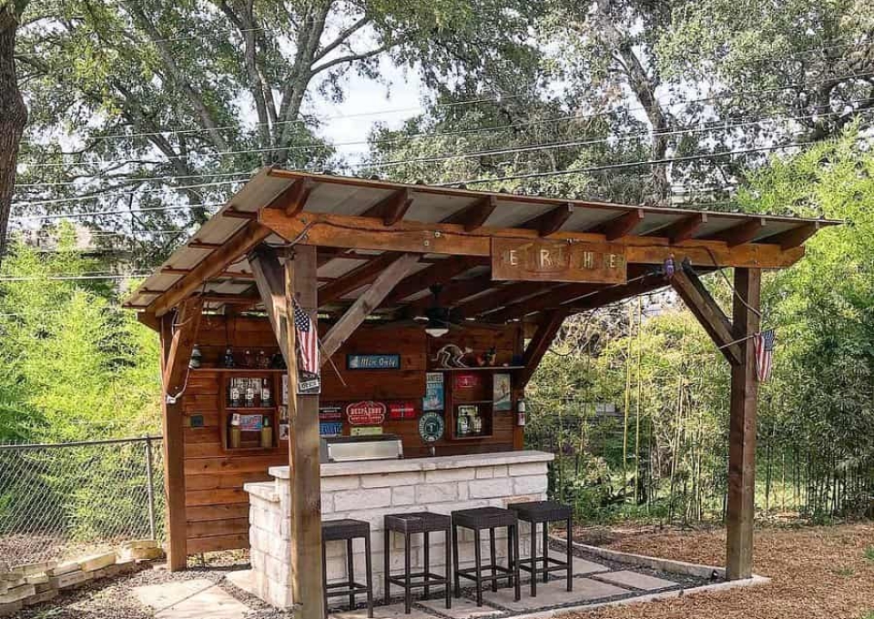 Covered Backyard Bar Ideas Tonyconnect