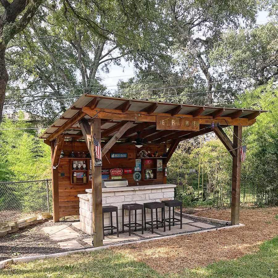 Covered Backyard Bar Ideas Tonyconnect